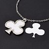 Sublimation Blank Aluminum Pendant Necklace LS-NJEW-E020-02P-04-5