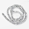 Electroplate Transparent Glass Beads Strands EGLA-A034-T10mm-M16-2