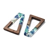 Resin and Walnut Pendants FIND-R051-03A-2