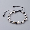 Braided Beads Bracelets BJEW-JB05056-2
