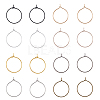 400Pcs 8 Colors Iron Hoop Earrings IFIN-FH0001-72A-1