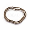 Electroplated Non-magnetic Synthetic Hematite Beads Strands G-P401-10AB-1