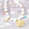 Ocean Brass Pave Cubic Zirconia and Enamel Sea Animals Pendant Necklaces KK-CBA4547-03A-G-3