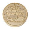 Merry Christmas Series Wax Seal Brass Stamp Head AJEW-M037-01G-01-2