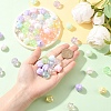 30Pcs Luminous Transparent Rainbow Iridescent Acrylic Beads LACR-YW0001-07-4