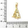 Christmas Brass Micro Pave Cubic Zirconia Pendants LS-KK-K305-07B-02-3