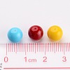Round Baking Paint Glass Beads Strands X-HY-A006-8mm-M-4