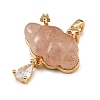 Natural Strawberry Quartz Carved Pendants GG-CBA5963-03C-2