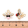 Alloy Rhinestone and Enamel Pendants PALLOY-T092-41G-3