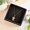 Brass Micro Pave Cubic Zirconia Pendants ZIRC-SZ0003-47-5