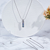 DIY Stainless Steel Pendant Necklaces Making Kits DIY-CN0003-75RC-4
