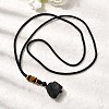 Natural Tourmaline Pendants Necklaces NJEW-B156-01-2