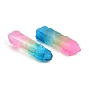 Electroplated Natural Quartz Crystal Home Display Decorations DJEW-I012-01-2