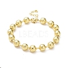 Rack Plating Brass Ball Chain Bracelets for Women BJEW-G676-01D-G-1