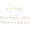 Brass Hollow Heart Link Chains CHC-M025-49G-2