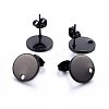 304 Stainless Steel Stud Earring Findings X-STAS-K184-01-03B-1