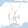4Pcs 2 Colors Alloy Crystal Rhinestone Dragonfly Pendant Necklaces NJEW-HY0001-13-2