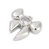 Brass Micro Pave Cubic Zirconia Pendants ZIRC-P122-05B-P01-2