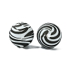 Round/Polygon Food Grade Silicone Focal Beads SIL-F003-06C-4