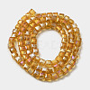 Electroplate Glass Beads Strands EGLA-D018-4x4mm-77-3