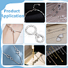 2Pcs 2 Styles 925 Sterling Silver Spring Gate Clasps STER-PH0004-94-5