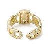 Brass with Cubic Zirconia Adjustable Rings RJEW-K257-61G-3