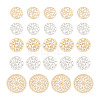 Brass Filigree Joiners Links KKC-FW0001-02-2