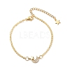 Clear Cubic Zirconia Link Bracelets BJEW-JB08843-1