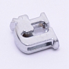 Zinc Alloy Slide Charms ALRI-WH0006-02P-3