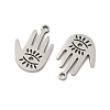 201 Stainless Steel Laser Cut Pendants STAS-P428-07P-2