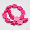 Synthetic Turquoise Beads Strands TURQ-G119-20x29mm-10-2