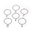 Tarnish Resistant 304 Stainless Steel Charm Bracelets BJEW-O169-02-1