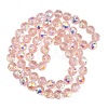 Transparent Electroplate Glass Beads Strands EGLA-N002-34C-B07-2