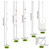 5Pcs 5 Styles Cotton Macrame Plant Hangers AJEW-GA0007-83-2