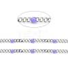 304 Stainless Steel Enamel Curb Chains CHS-P013-01P-06-2