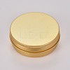 Round Aluminium Tin Cans CON-WH0068-60-1