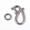 Tibetan Silver Hook and Eye Clasps LF1277Y-1