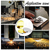 Silicon Gold-Plated Reflective Lens AJEW-WH0248-391B-6