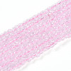Transparent Glass Beads Strands GLAA-H021-03-22-1