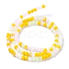 Glass Beads Strands EGLA-A034-M4mm-28-4