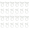 20Pcs 2 Styles Plastic Clip-on Earring Converters Findings KY-FS0001-27-1