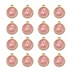 Golden Plated Alloy Enamel Charms ENAM-S118-07J-2