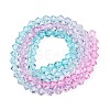 Gradient Color Baking Paint Glass Bead Strands X1-DGLA-A039-T6mm-A05-2
