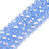 Electroplate Glass Beads Strands EGLA-A044-J8mm-B03-1