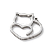 Anti-Tarnish 304 Stainless Steel Pendants STAS-S149-01P-2
