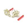 Plating Alloy with 304 Steel Needle Earrings Finding EJEW-B036-03G-02-2