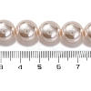 Baking Paint Pearlized Glass Pearl Round Bead Strands PEAR-H019-02E-02-4