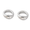 Brass Ring Charm Connectors X-KK-U056-55P-1