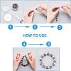 Electroplated Natural Lava Rock Beads G-NB0001-91B-4
