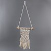Cotton Cord Macrame Woven Wall Hanging HJEW-C010-03-3